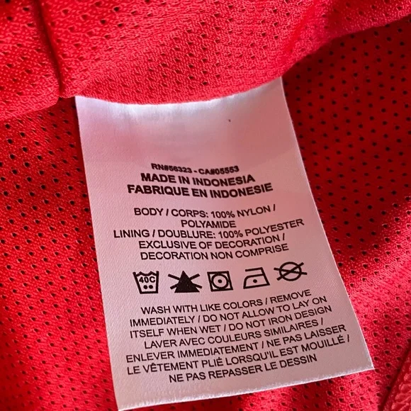 Nike Red & Navy Hooded USA Full Zip Windbreaker - Picture 9 of 10